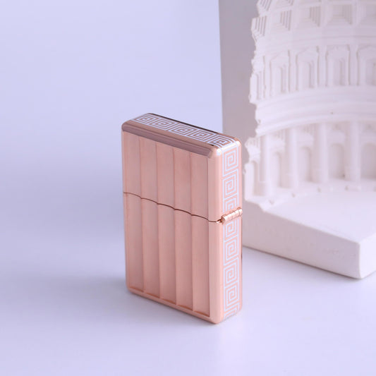 Eterna Rose Gold-Plated Silver Cigar Lighter — detail view 2 by Seneca Jewelry
