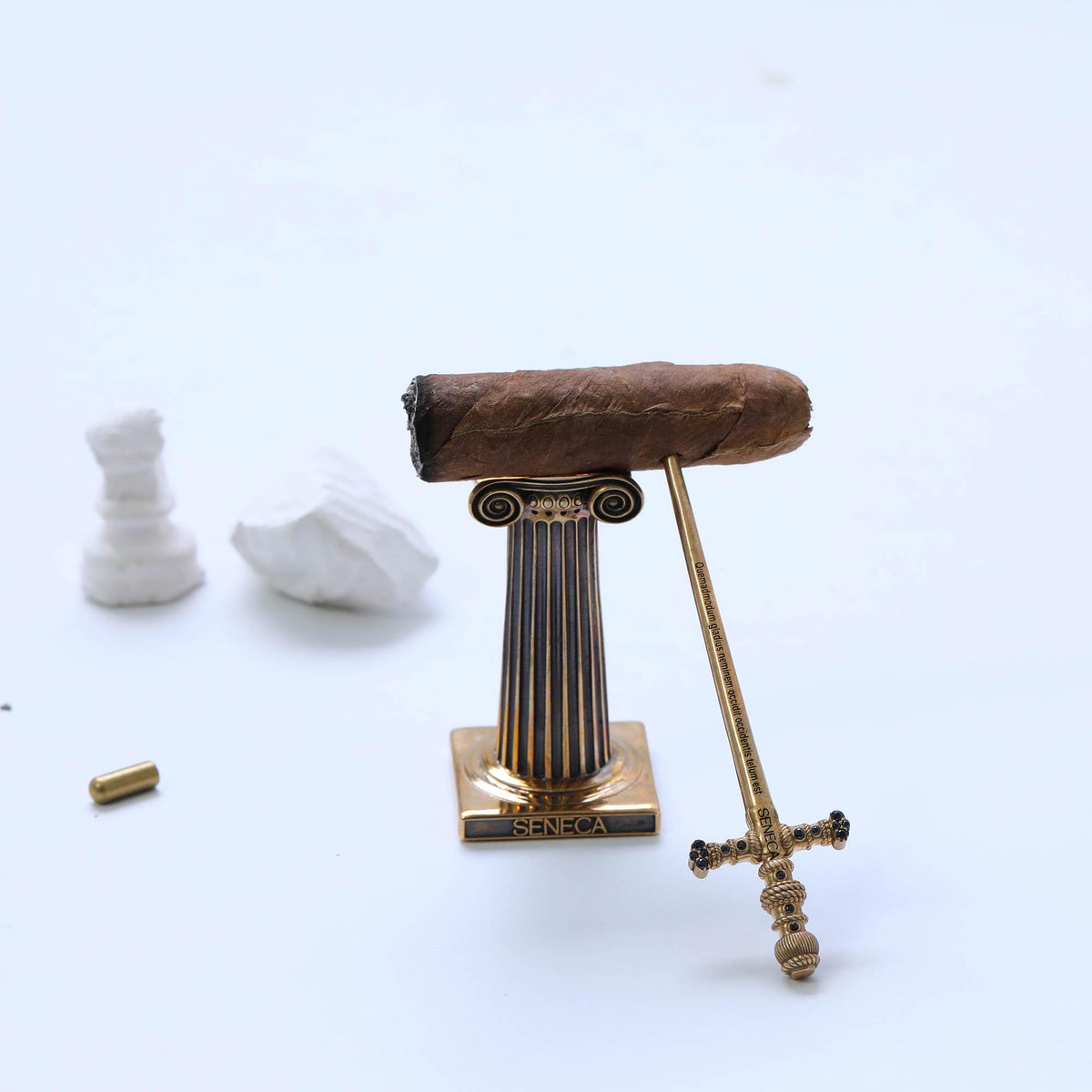 Eterna Bronzo Ionic Cigar Stand — detail view 4 by Seneca Jewelry