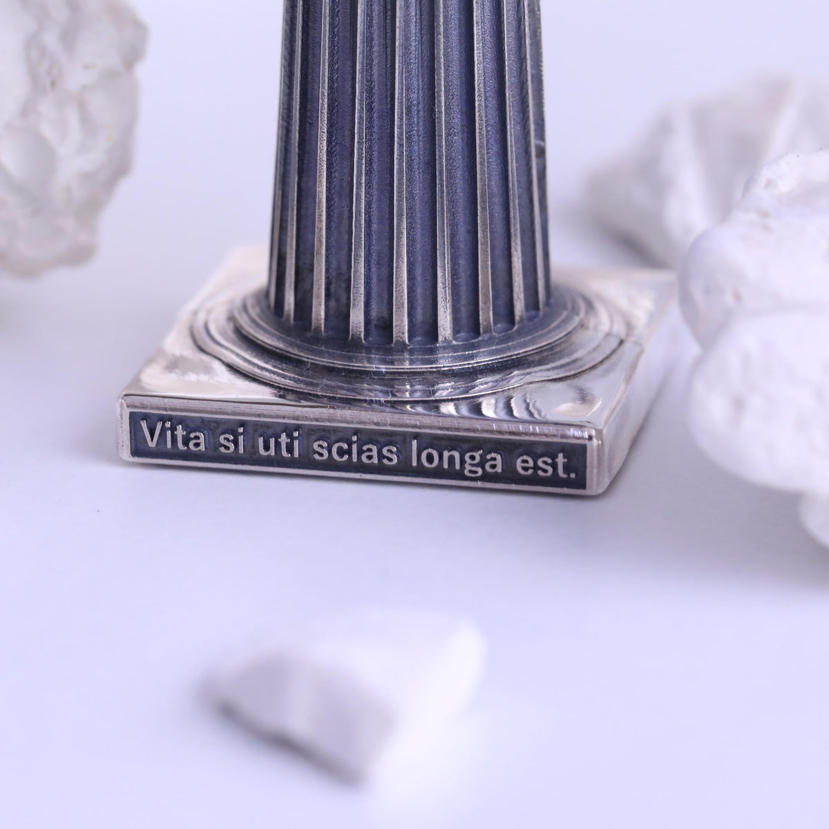 Eterna Sterling Silver Ionic Cigar Stand — detail view 3 by Seneca Jewelry