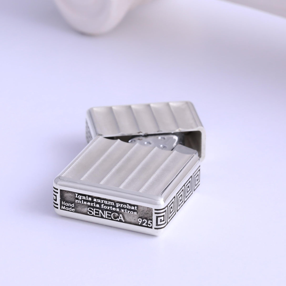 Eterna Sterling Silver Cigar Lighter — product view by Seneca Jewelry