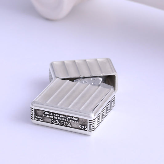 Eterna Sterling Silver Cigar Lighter — product view by Seneca Jewelry