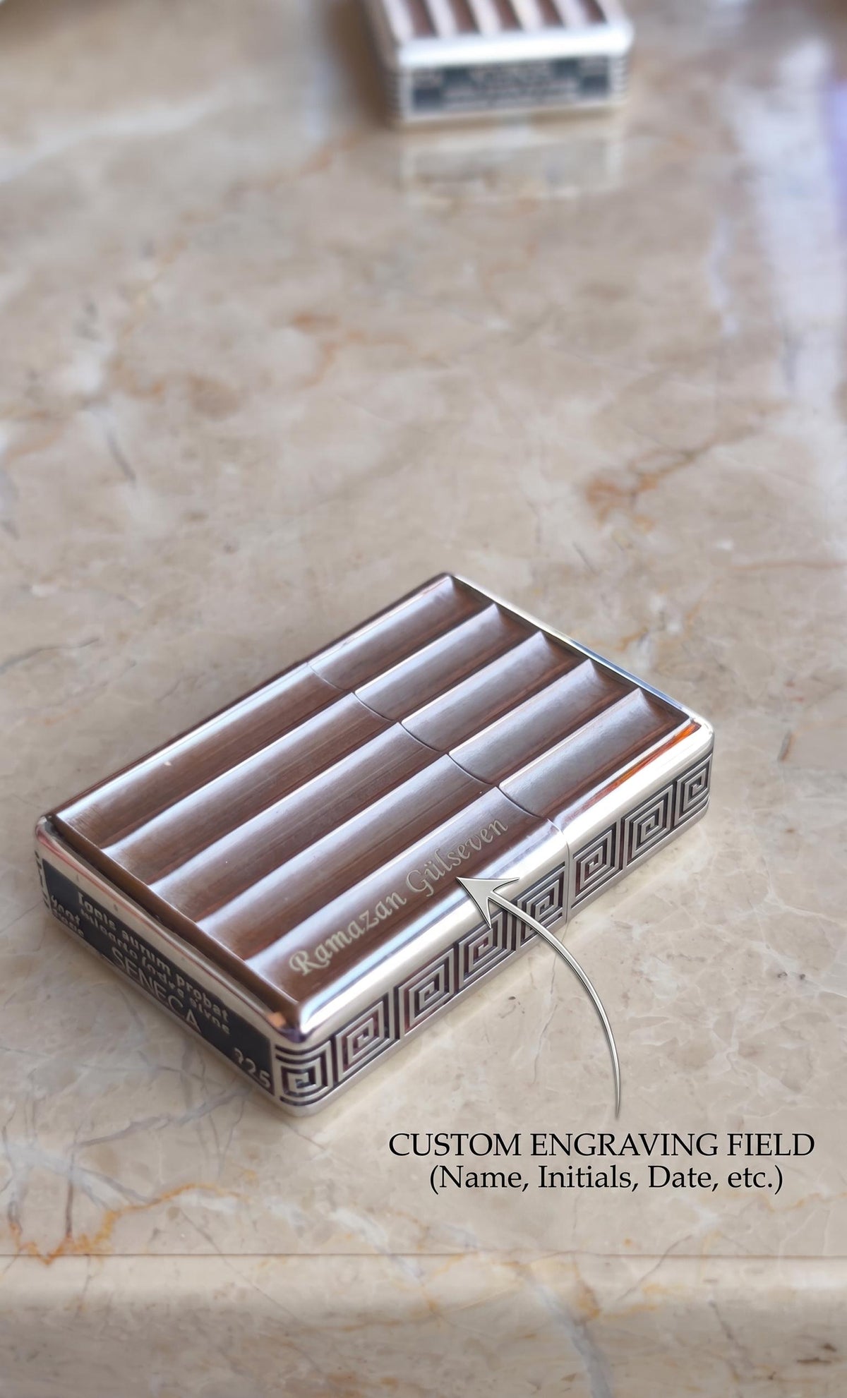 Eterna Sterling Silver Cigar Lighter — detail view 4 by Seneca Jewelry